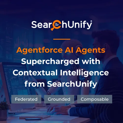 Agentforce AI Agents Supercharged with Contextual Intelligence from SearchUnify