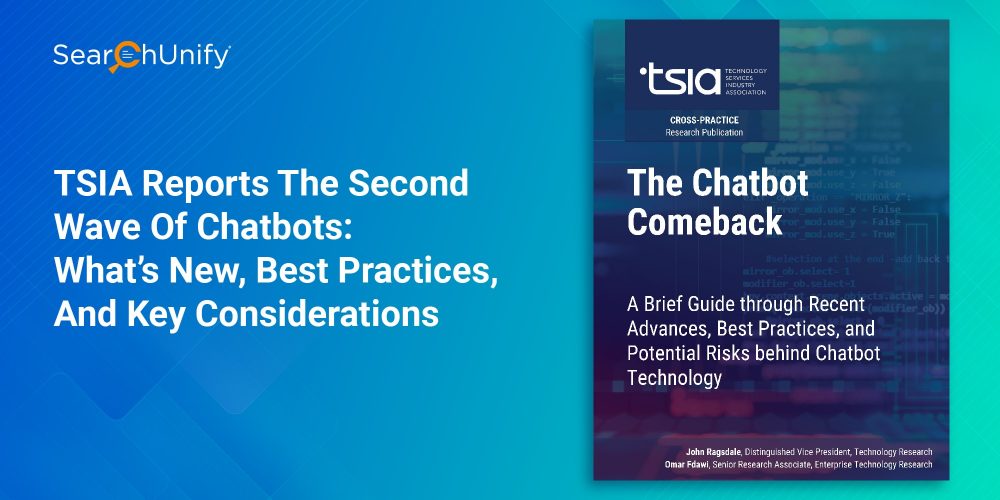 TSIA Reports the Second Wave of Chatbots: What’s New, Best Practices, and Key Considerations