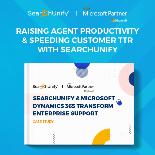 SearchUnify and Microsoft Dynamics 365 Transform Enterprise Support