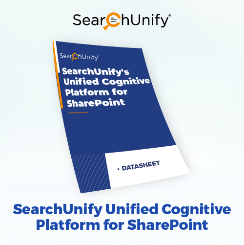SearchUnify's Unified Cognitive Platform for SharePoint