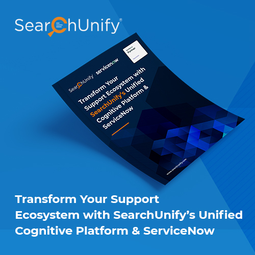 Transform your Support Ecosystem with SearchUnify and ServiceNow