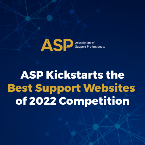ASP Kickstarts the Best Support Websites of 2022 Competition
