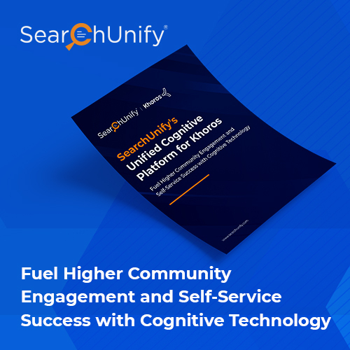 SearchUnify's Unified Cognitive Platform for Khoros