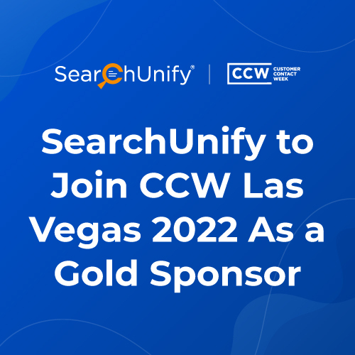 SearchUnify to Join CCW Las Vegas 2022 As a Gold Sponsor