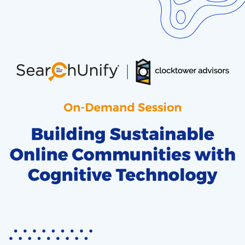 Building Sustainable Online Communities with Cognitive Technology