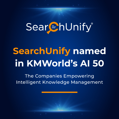 SearchUnify named in KMWorld AI 50 2022