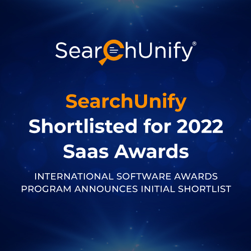 SearchUnify Shortlisted for 2022 SaaS Awards 