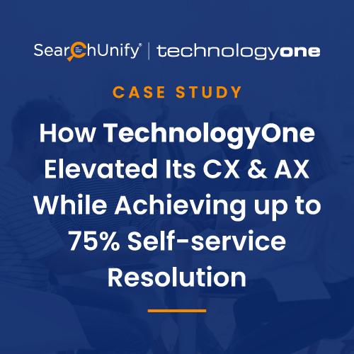 How TechnologyOne Elevated Its CX and AX Achieving up to 75% Self-service Resolution