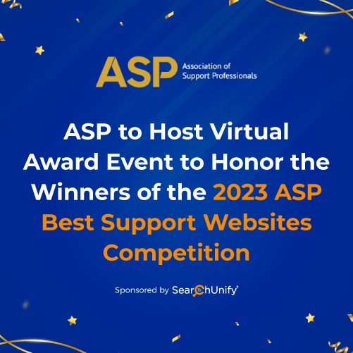 ASP to Host Virtual Award Event to Honor the Winners of the 2023 ASP Best Support Websites Competition