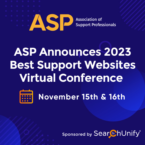 ASP Announces Virtual Conference to Honor the Winners of the 2023 ASP Best Support Websites Competition