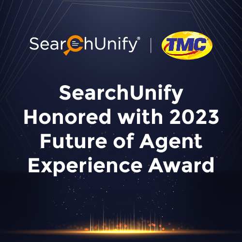 SearchUnify Honored with the 2023 Future of Work Agent Experience Award