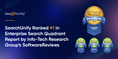 SearchUnify Ranked #1 in Enterprise Search Quadrant Report by Info-Tech Research Group’s SoftwareReviews