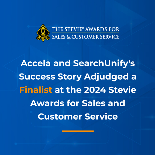Accela and SearchUnify's Success Story Adjudged a Finalist at the 2024 Stevie Awards for Sales and Customer Service