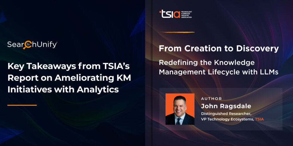 Key Takeaways from TSIA’s Report on Ameliorating KM Initiatives with Analytics