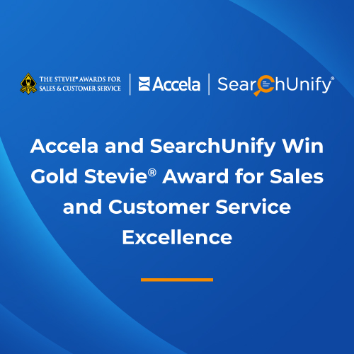 Accela and Searchunify Win Gold Stevie<sup>®</sup> Award at 2024 Stevie Awards Ceremony for Sales & Customer Service Excellence