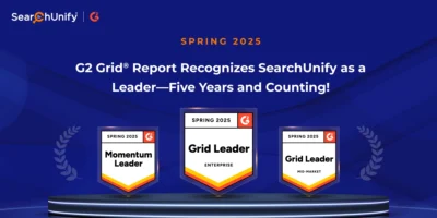 G2 Grid<sup>®</sup> Report Recognizes SearchUnify as a Leader—Five Years and Counting!